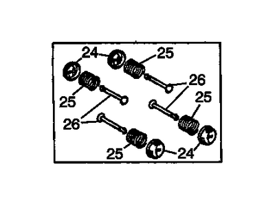 GM 88973964 Spring Kit,Rear Brake Shoe Hold Down