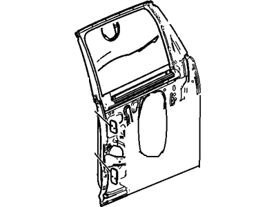 GM 22904886 Door Assembly, Rear Side (Lh)