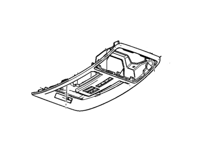 GM 22972053 Console Assembly, Roof *Black