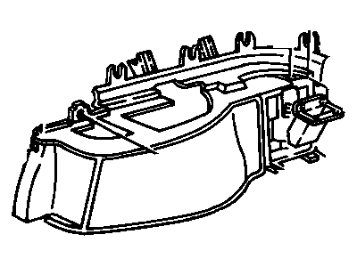 GM 10226256 Trim Assembly, Rear Wheelhouse Lower *Gray