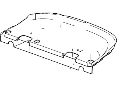 GM 20934015 Trim Assembly, R/Wdo Pnl *Ebony