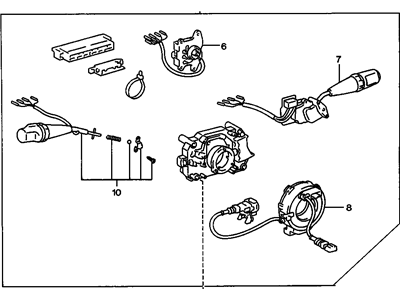 GM 94854106 Switch,Turn Signal & Headlamp & Windshield Wiper(W/Lever & Inflator Restraint Coil)