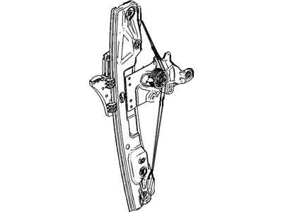 GM 22745794 Rear Side Door Window Regulator Assembly