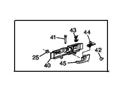 1999 Cadillac Deville Door Handle - 25642776