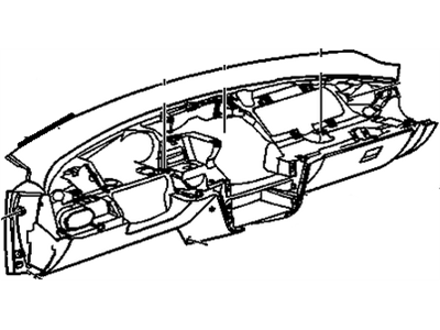 GM 22602995 Panel Assembly, Instrument Panel Lower Trim *Pewter