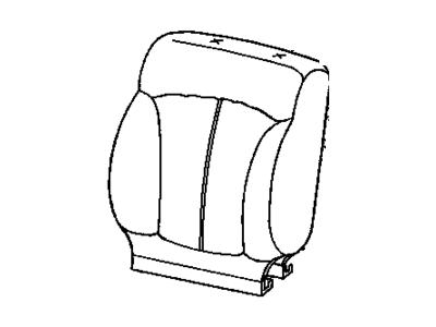 GM 12377589 Cover,Driver Seat Back Cushion *Graphite