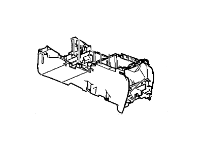 GM 88987018 Console,Front Floor *Pewter