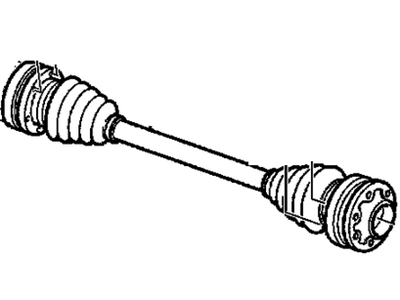 GM 92162976 Rear Wheel Drive Shaft Assembly