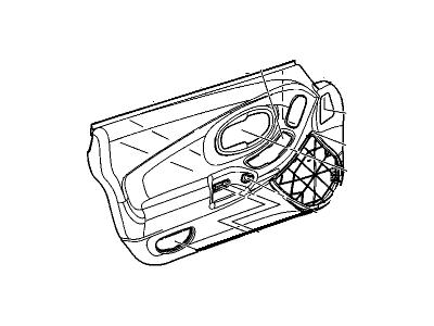 GM 10331687 Trim Assembly, Front Side Door *Shale