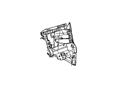 GM 15075792 Extension Assembly, Front Floor Console R