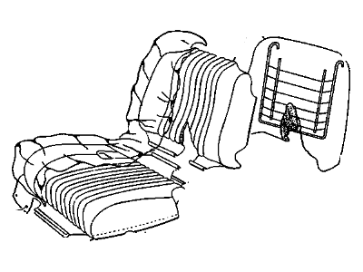 GM 16797240 CUSHION, Front/Rear