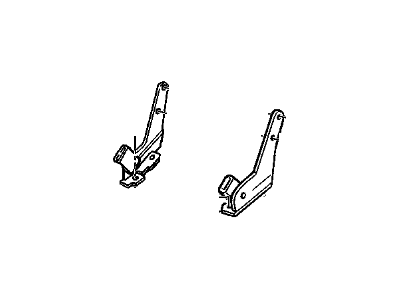 GM 15017445 Hinge Assembly, Rear Seat Rear Inner(Includes Rh Buckle) *Graphite