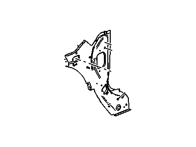 GM 23442406 Panel Assembly, Body Hinge Pillar Inner Lower