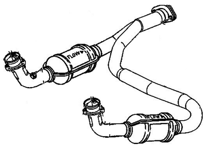 GM 15079086 3Way Catalytic Convertor (W/Exhaust Manifold Pipe)