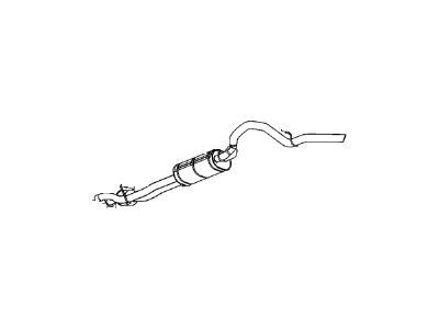 2004 Chevrolet Silverado Exhaust Pipe - 15798957