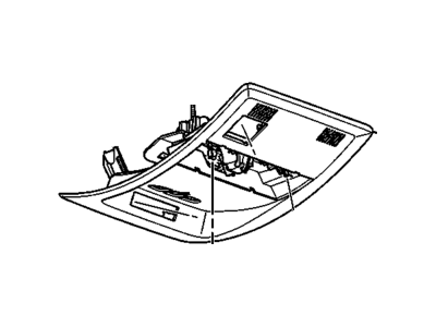 GM 22780453 Console Assembly, Roof *Light Cashmere