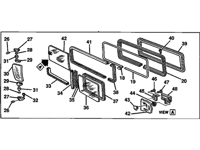 GM 14027460 Window Assembly, Side R.H.