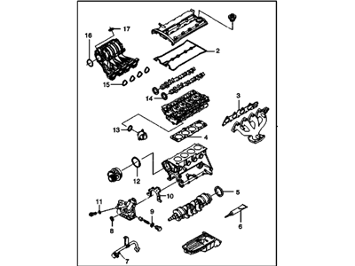 GM 93740513 Gasket Kit,Engine Service