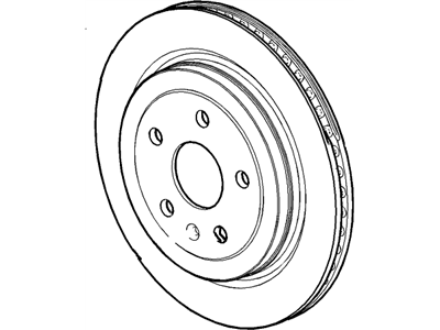 GM 23132528 Rear Brake Rotor