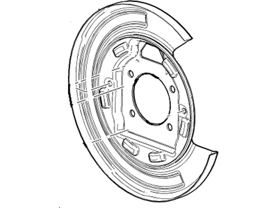 Chevrolet Spark Brake Backing Plate - 95280765