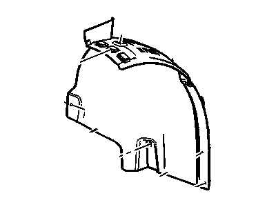 GM 23183350 Liner,Front Wheelhouse Rear