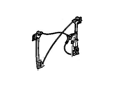 GM 15214291 Front Side Door Window Regulator Assembly