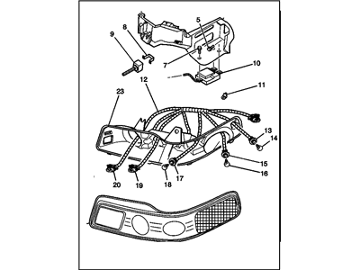 2004 Cadillac Deville Headlight - 19208052