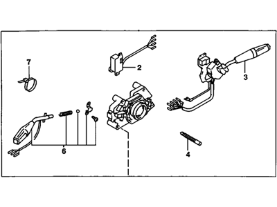 GM 94849800 Switch,Turn Signal & Headlamp & Headlamp Dimmer & Windshield Wiper & Windshield Washer