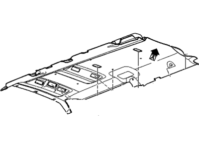 GM 15248188 Module Assembly, Rear Hdlnr Trim *Shale