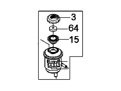 GM 96808460 Reservoir Asm,P/S Fluid