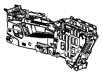 GM 20903858 Console Assembly, Front Floor *Titanium