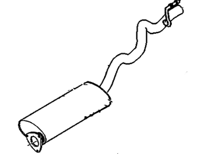 GM 15708282 Exhaust Muffler (W/Exhaust Pipe & Tail Pipe)