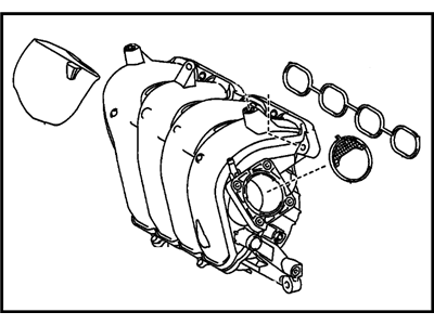 2009 Pontiac Vibe Intake Manifold - 19205299