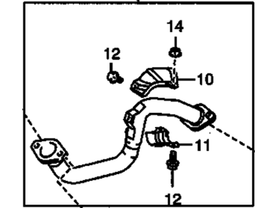 2010 Pontiac Vibe Exhaust Pipe - 88975820