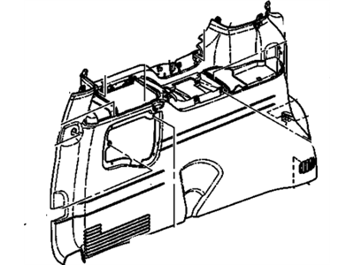 GM 10435295 Panel Assembly, Body Side Rear Trim *Sable