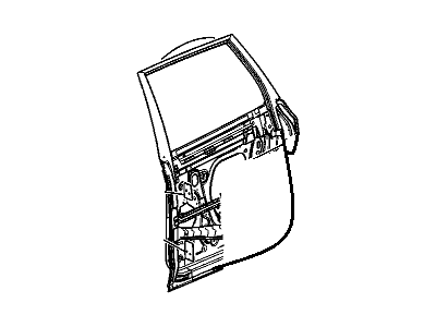 GM 20792687 Door Assembly, Rear Side