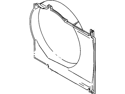 1997 Pontiac Sunrunner Fan Shroud - 30001011