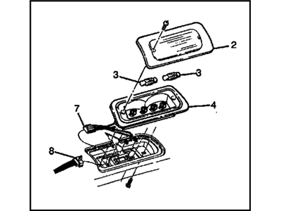 GM 5977921 Lamp Assembly, High Mount Stop