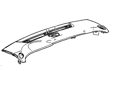 GM 15839856 Panel Assembly, Instrument Upper *Titanium