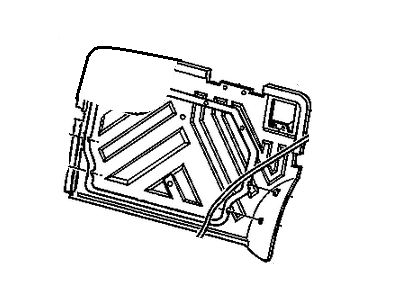 GM 12470097 Frame,Rear Seat Back Cushion