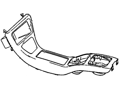 GM 10266710 Plate Assembly, Front Floor Console Trim *Light Neutral