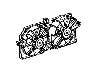 1999 Oldsmobile Silhouette Fan Shroud - 12367289