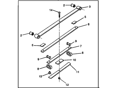 1992 GMC Sonoma Leaf Spring - 15153863