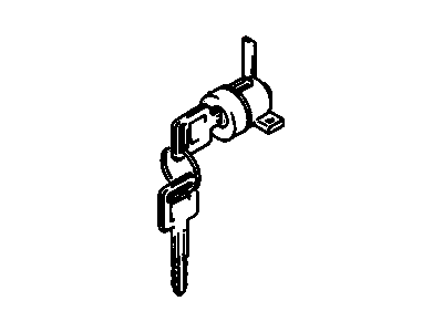1991 Chevrolet Metro Door Lock Cylinder - 96064129