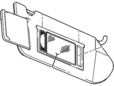 GM 10444097 Sunshade Asm *Oak