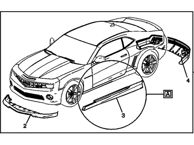 GM 22986841 Trim Pkg, Body Accessory *Tin Roof Rusd