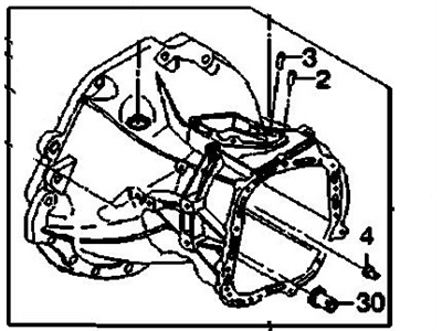 GM 96960462 Transmission Case