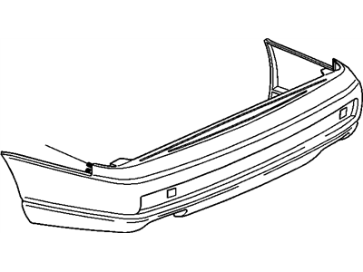 GM 25678021 Rear Bumper Cover *Paint To Mat (Primed) *Paint To Mat