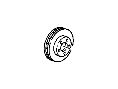 GM 19303831 Front Brake Rotor Assembly