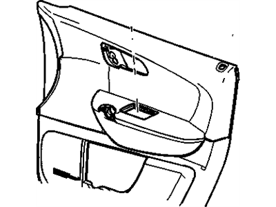 GM 20958504 Panel Assembly, Front Side Door Trim *Light Ttnum